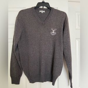 EUC Lyle & Scott Golf V-Neck Wool Pullover Sweater